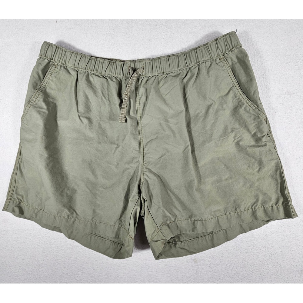 Levis XX Chino Easy Short Mens XL Olive Green Elastic Waist A7366-0020